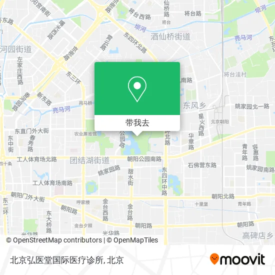北京弘医堂国际医疗诊所地图