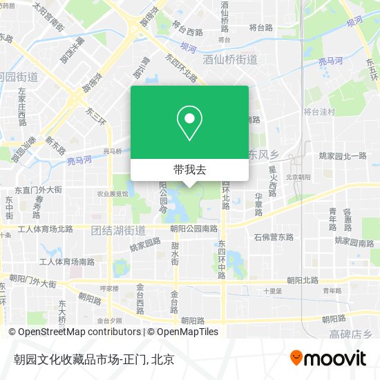 朝园文化收藏品市场-正门地图