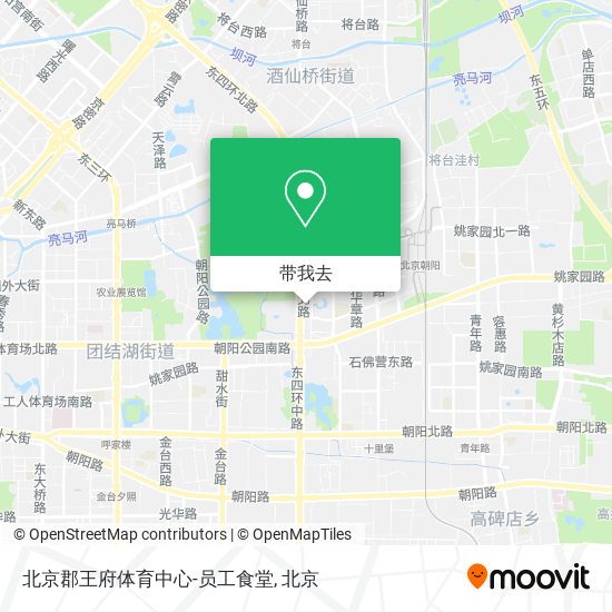 北京郡王府体育中心-员工食堂地图
