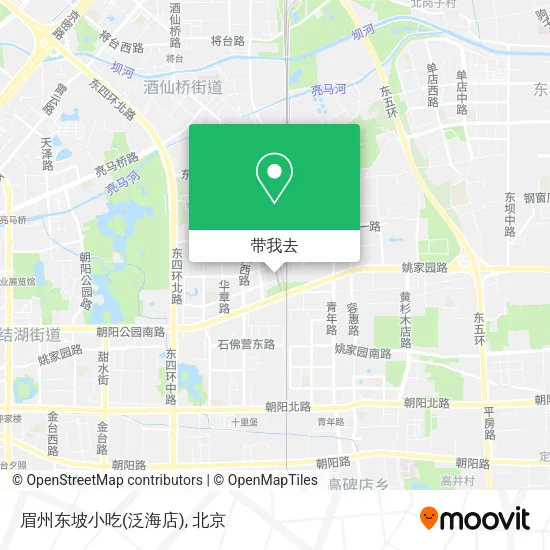 眉州东坡小吃(泛海店)地图