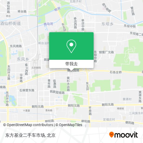 东方基业二手车市场地图