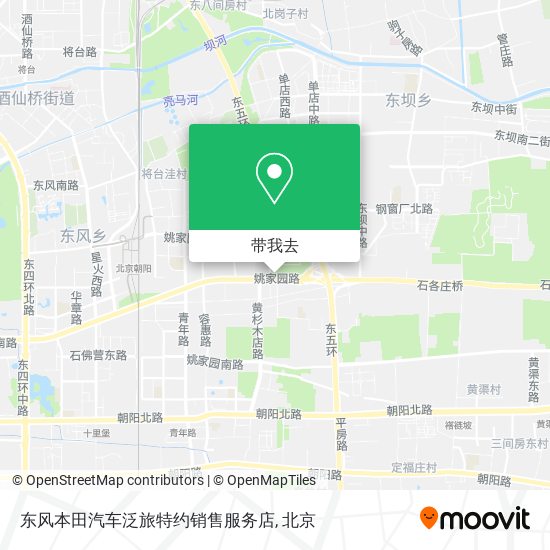 东风本田汽车泛旅特约销售服务店地图