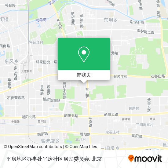平房地区办事处平房社区居民委员会地图