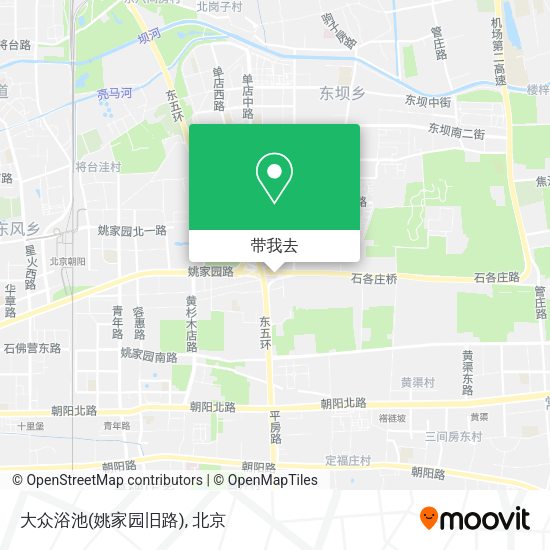 大众浴池(姚家园旧路)地图