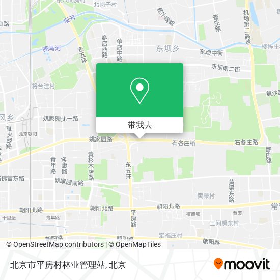 北京市平房村林业管理站地图