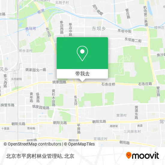 北京市平房村林业管理站地图