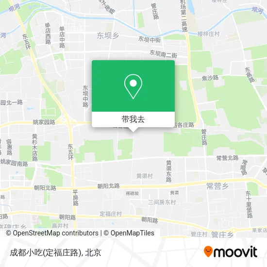 成都小吃(定福庄路)地图