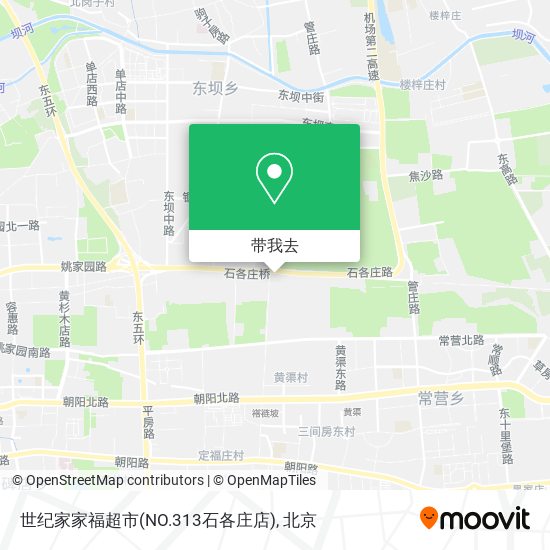 世纪家家福超市(NO.313石各庄店)地图