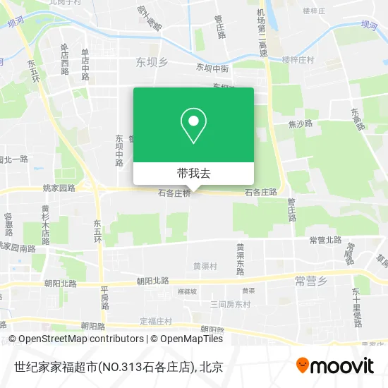 世纪家家福超市(NO.313石各庄店)地图