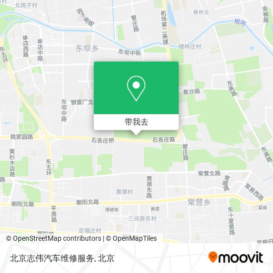 北京志伟汽车维修服务地图