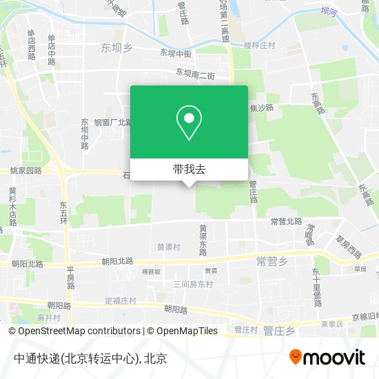中通快递(北京转运中心)地图
