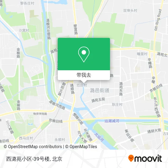 西潞苑小区-39号楼地图