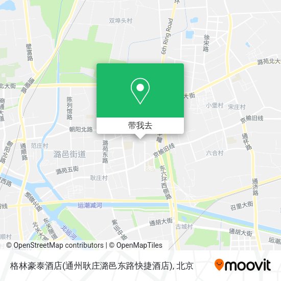 格林豪泰酒店(通州耿庄潞邑东路快捷酒店)地图