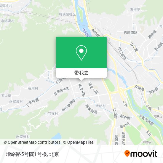 增峪路5号院1号楼地图
