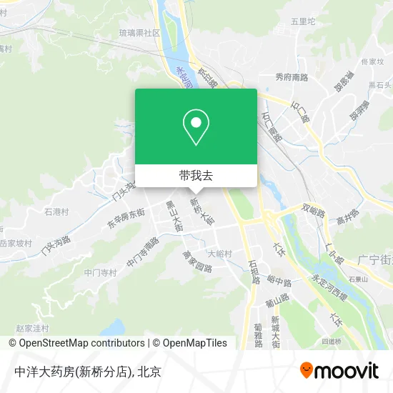 中洋大药房(新桥分店)地图