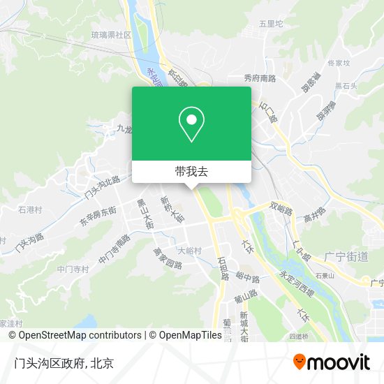 门头沟区政府地图
