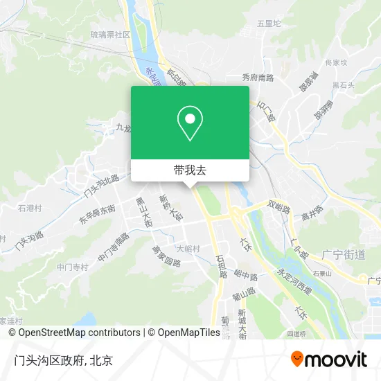 门头沟区政府地图