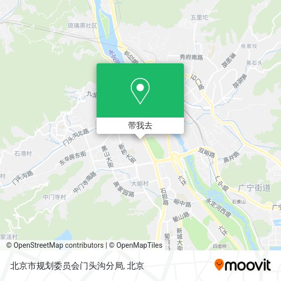 北京市规划委员会门头沟分局地图