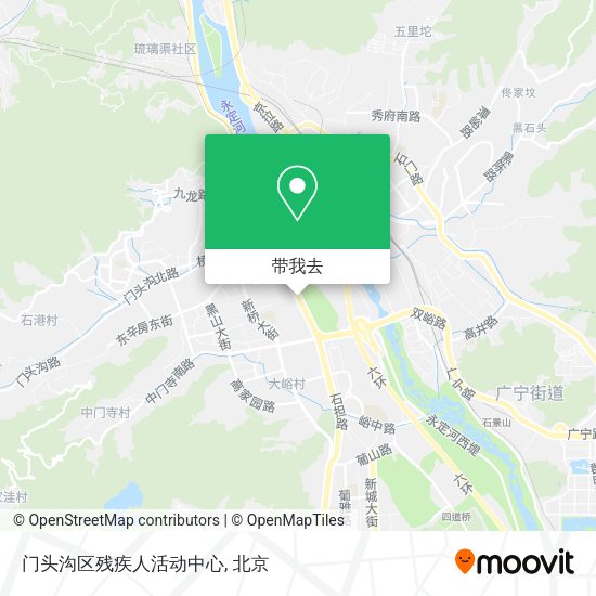门头沟区残疾人活动中心地图