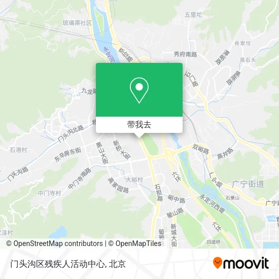 门头沟区残疾人活动中心地图