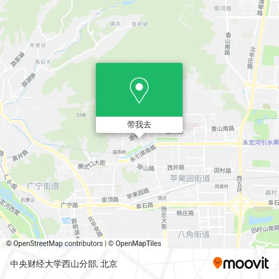 中央财经大学西山分部地图