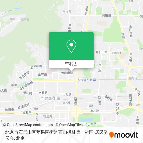 北京市石景山区苹果园街道西山枫林第一社区-居民委员会地图