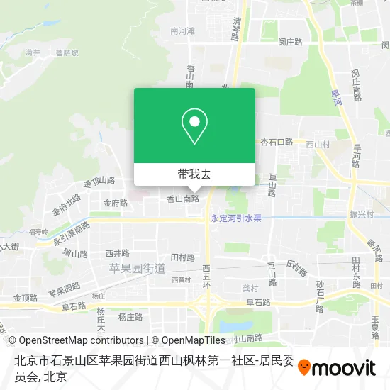 北京市石景山区苹果园街道西山枫林第一社区-居民委员会地图