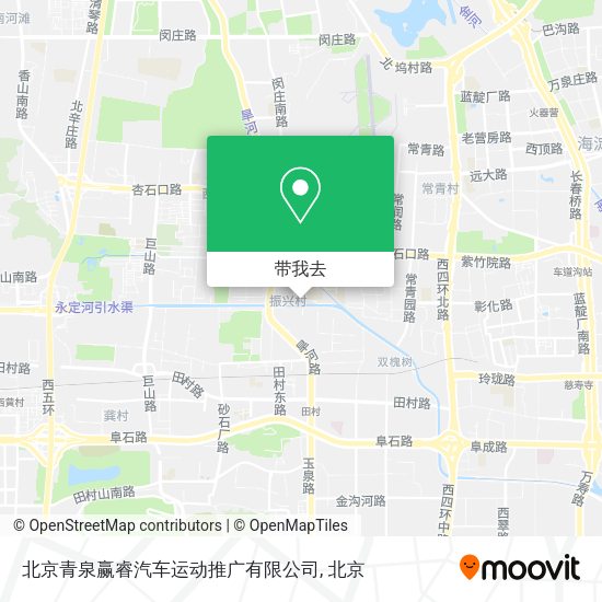 北京青泉赢睿汽车运动推广有限公司地图