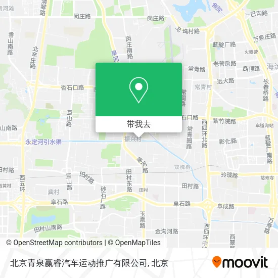 北京青泉赢睿汽车运动推广有限公司地图