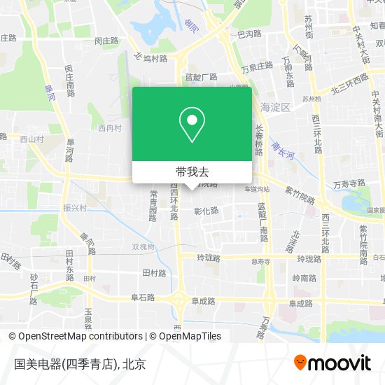 国美电器(四季青店)地图