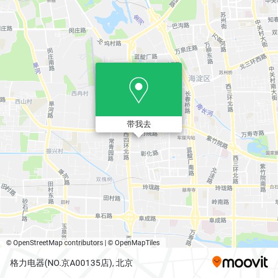 格力电器(NO.京A00135店)地图
