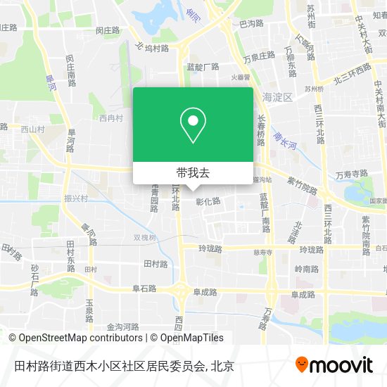 田村路街道西木小区社区居民委员会地图