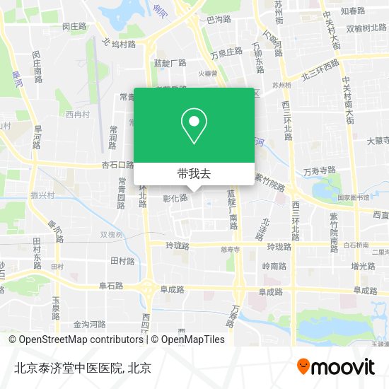 北京泰济堂中医医院地图