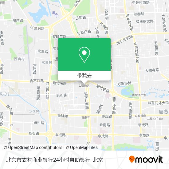北京市农村商业银行24小时自助银行地图