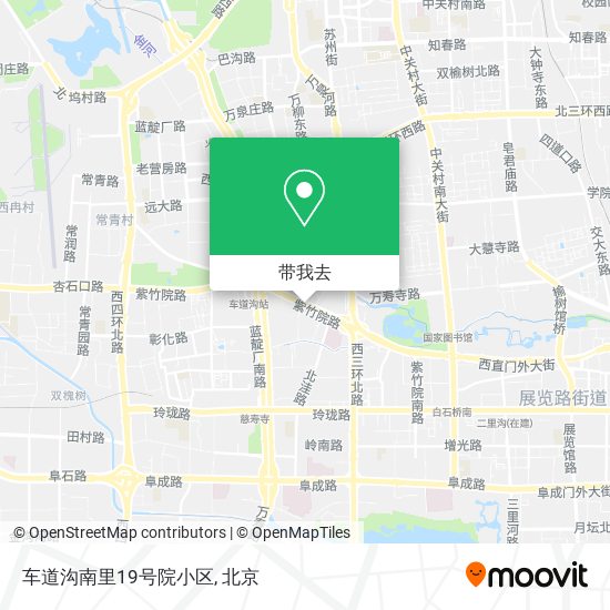 车道沟南里19号院小区地图