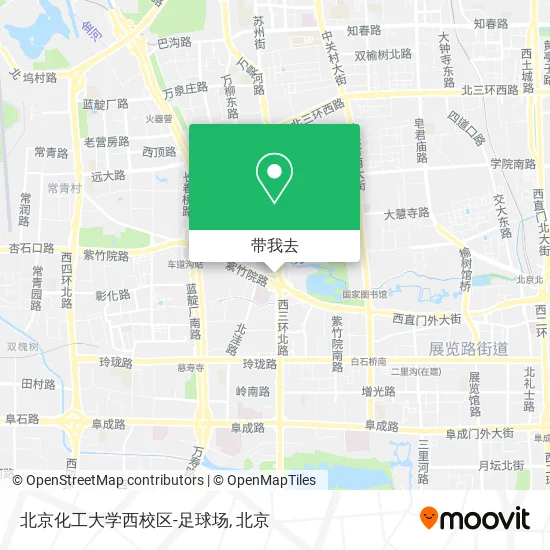北京化工大学西校区-足球场地图