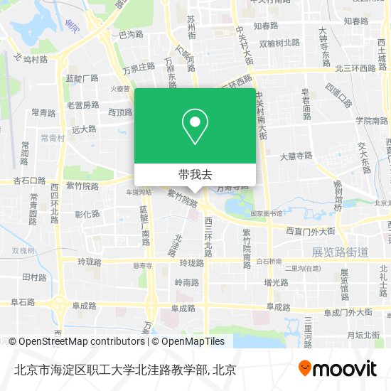 北京市海淀区职工大学北洼路教学部地图