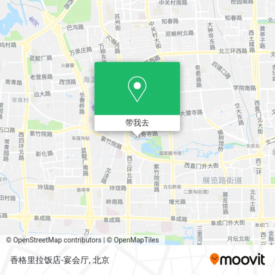 香格里拉饭店-宴会厅地图