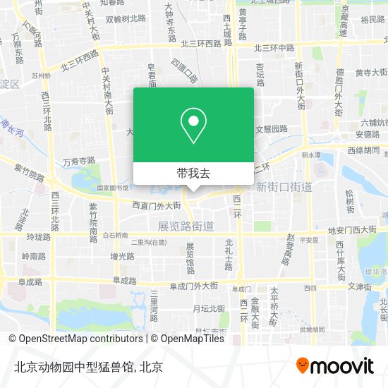 北京动物园中型猛兽馆地图