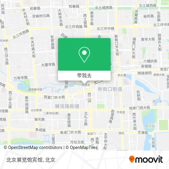 北京展览馆宾馆地图