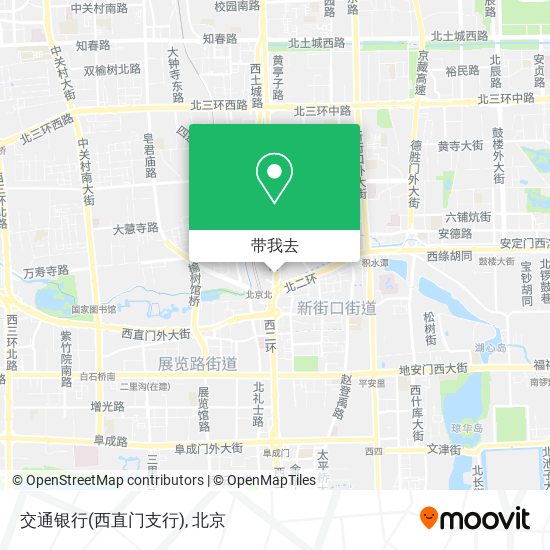 交通银行(西直门支行)地图