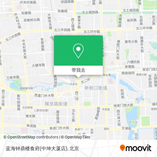 蓝海钟鼎楼食府(中坤大厦店)地图