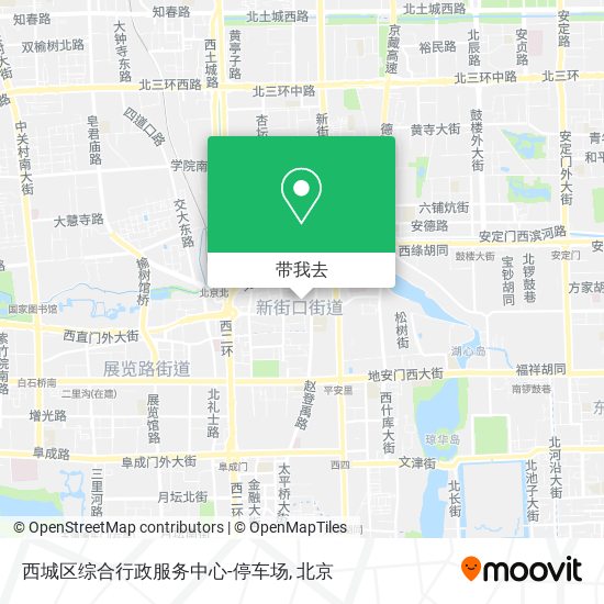 西城区综合行政服务中心-停车场地图