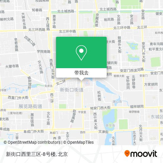 新街口西里三区-8号楼地图