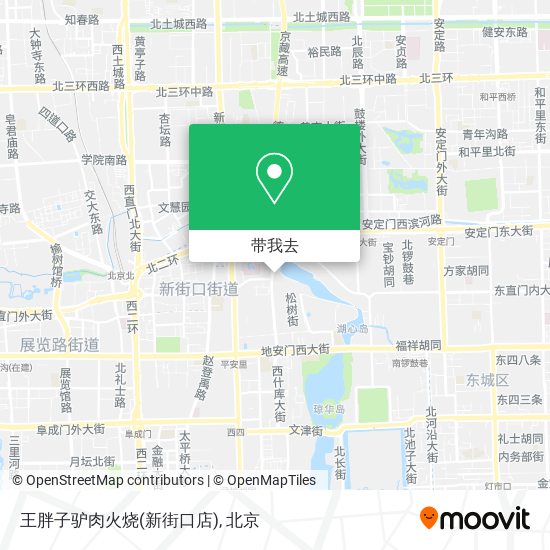 王胖子驴肉火烧(新街口店)地图