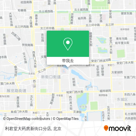 利君堂大药房新街口分店地图