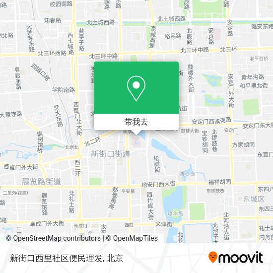 新街口西里社区便民理发地图