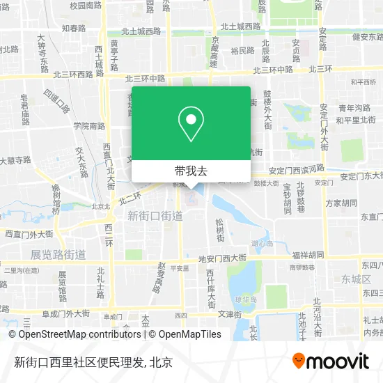 新街口西里社区便民理发地图