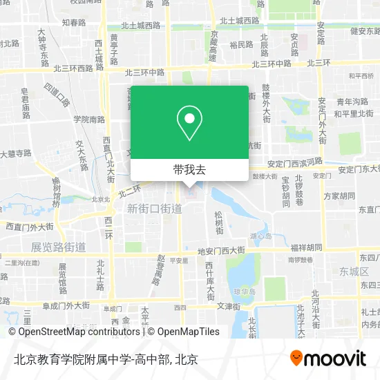 北京教育学院附属中学-高中部地图