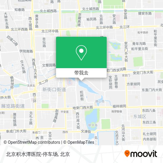 北京积水潭医院-停车场地图